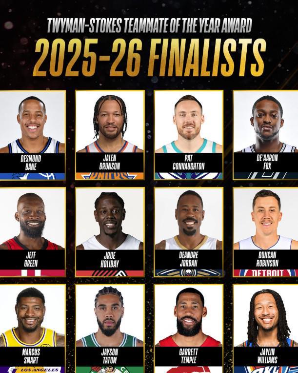 开云-25-26NBA最佳队友候选：布伦森、塔图姆领衔，斯马特在列